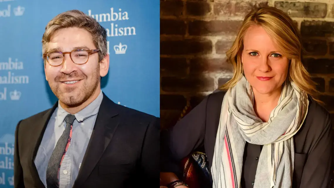 Pulitzer Center grantees, Simon Ostrovsky and Marcia Biggs,