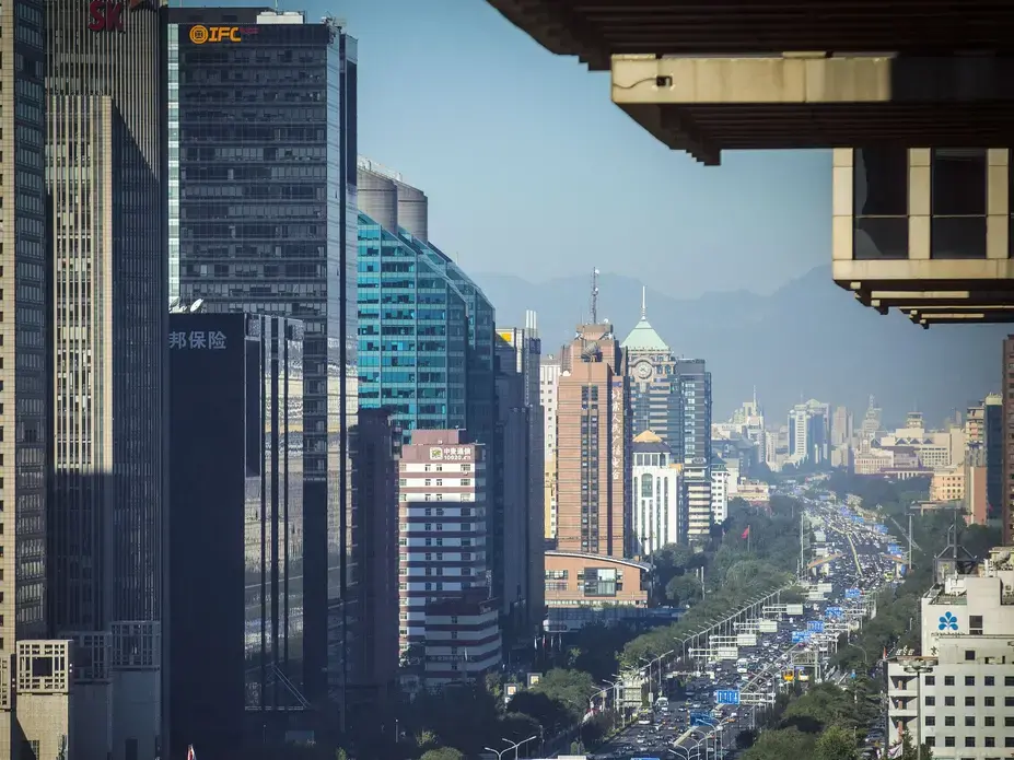 A clear view from Dupont Pioneer's Beijing offices in the China city's central business district. Image by Rodney White. China, 2014. Media file: 1412359092028-instagramchina24157.jpg