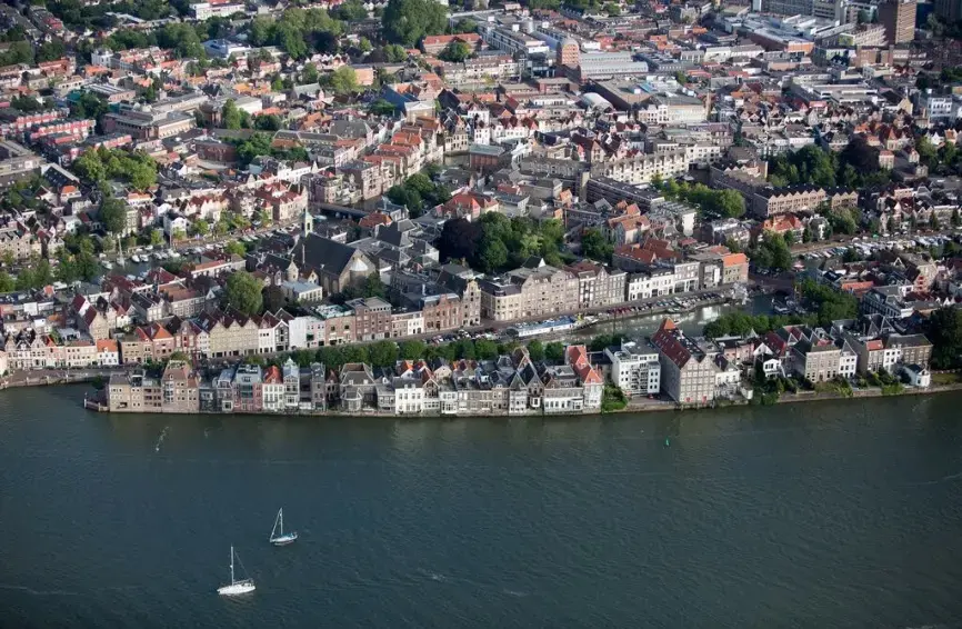 Dordrecht, one of the oldest cities in The Netherlands, needs flood protection. Image by Alex MacLean. Netherlands, 2015. Media file: dordrect.jpg