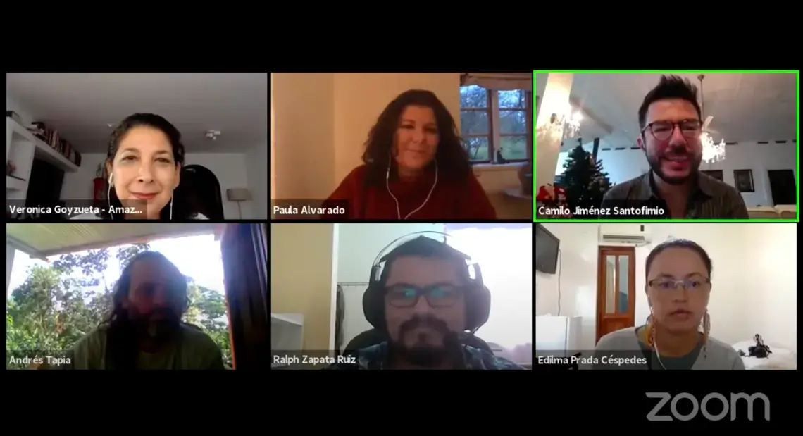 This webinar, hosted in Spanish, from the Amazon Rainforest Journalism Fund and The Tenure Facility aimed to foster a dialogue on the importance of connections between indigenous or local storytellers and journalism in a time of rapid global and environmental change. This webinar, hosted in Spanish, from the Amazon Rainforest Journalism Fund and The Tenure Facility aimed to foster a dialogue on the importance of connections between indigenous or local storytellers and journalism in a time of rapid global and environmental change.