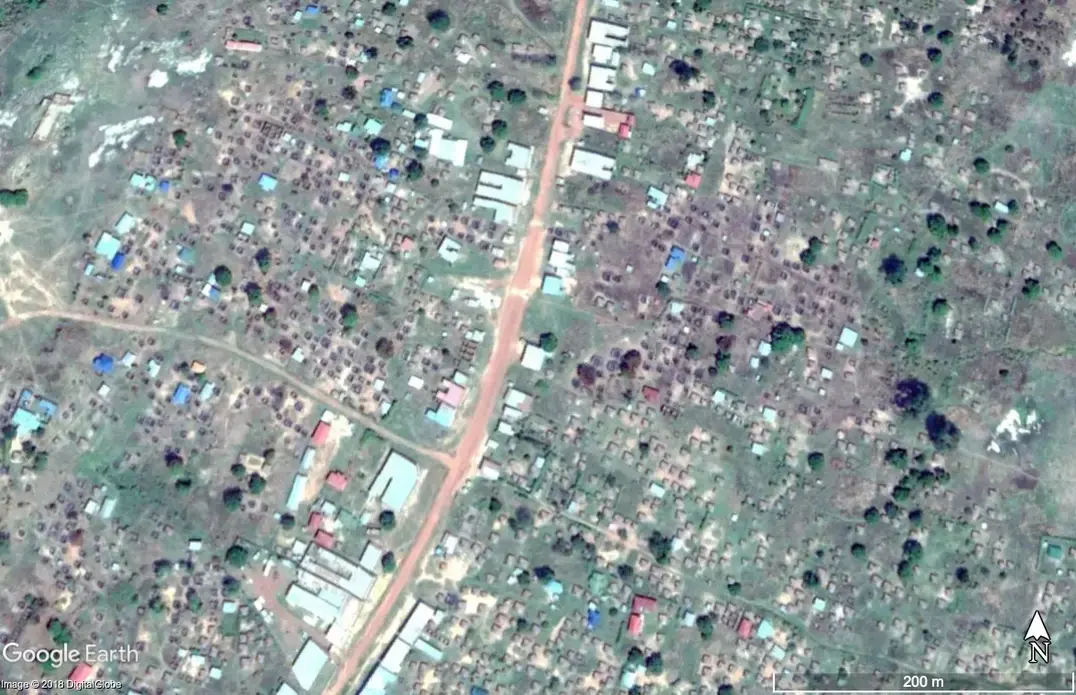 Satellite image of Kaya in January, 2019, showing evidence of damaged properties. Image courtesy of Google Earth. Satellite image of Kaya in January, 2019, showing evidence of damaged properties. Image courtesy of Google Earth.