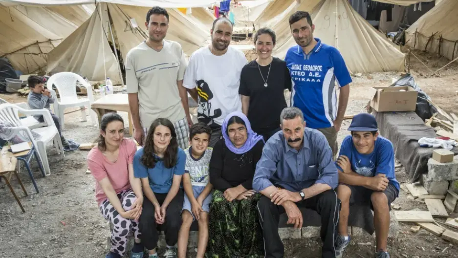 Members of the Noh family in Ritsona refugee camp in Greece in May 2016. Image by Jodi Hilton. Greece, 2016. Members of the Noh family in Ritsona refugee camp in Greece in May 2016. Image by Jodi Hilton. Greece, 2016.