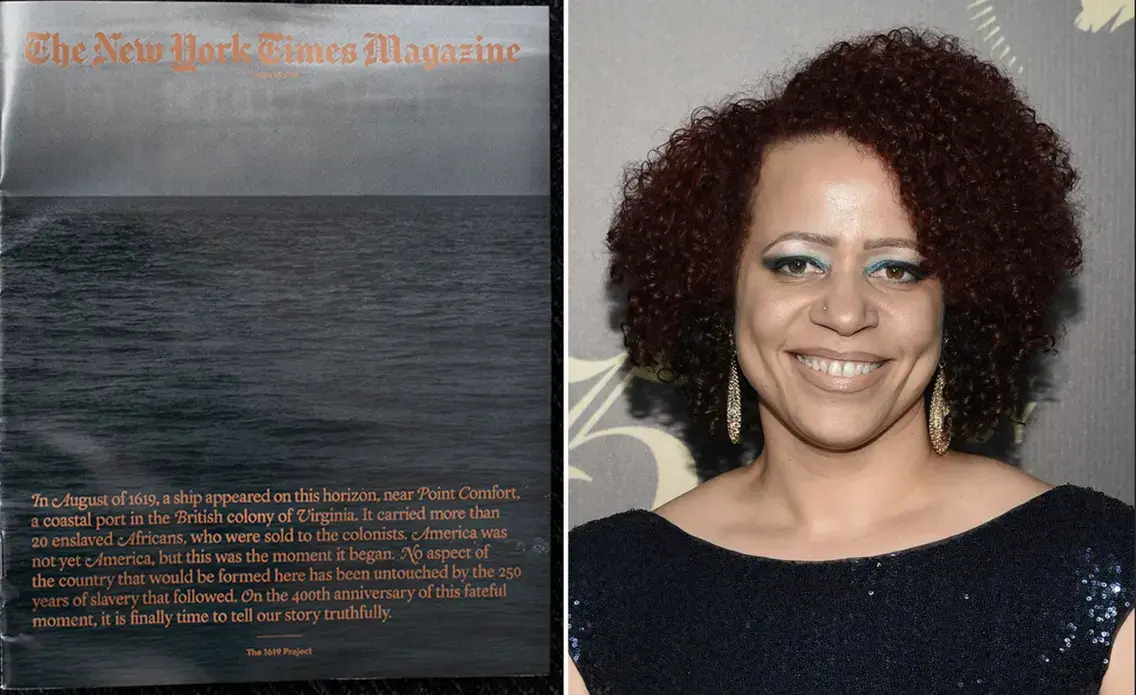nikole hannah jones and new york time's 1619 project