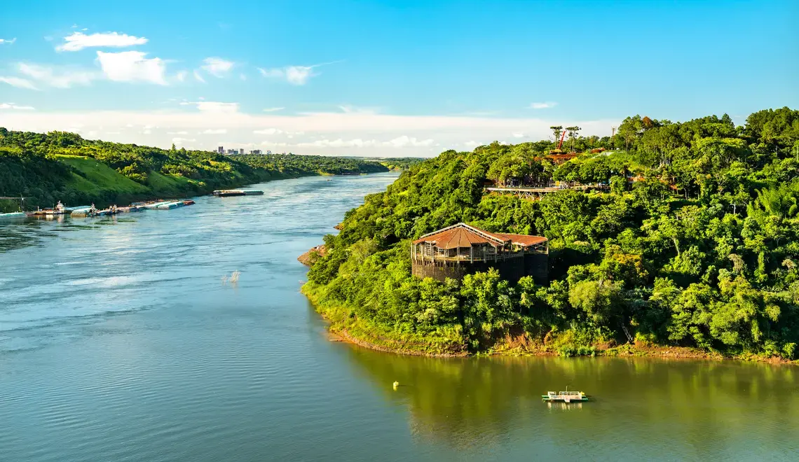View of a river bend