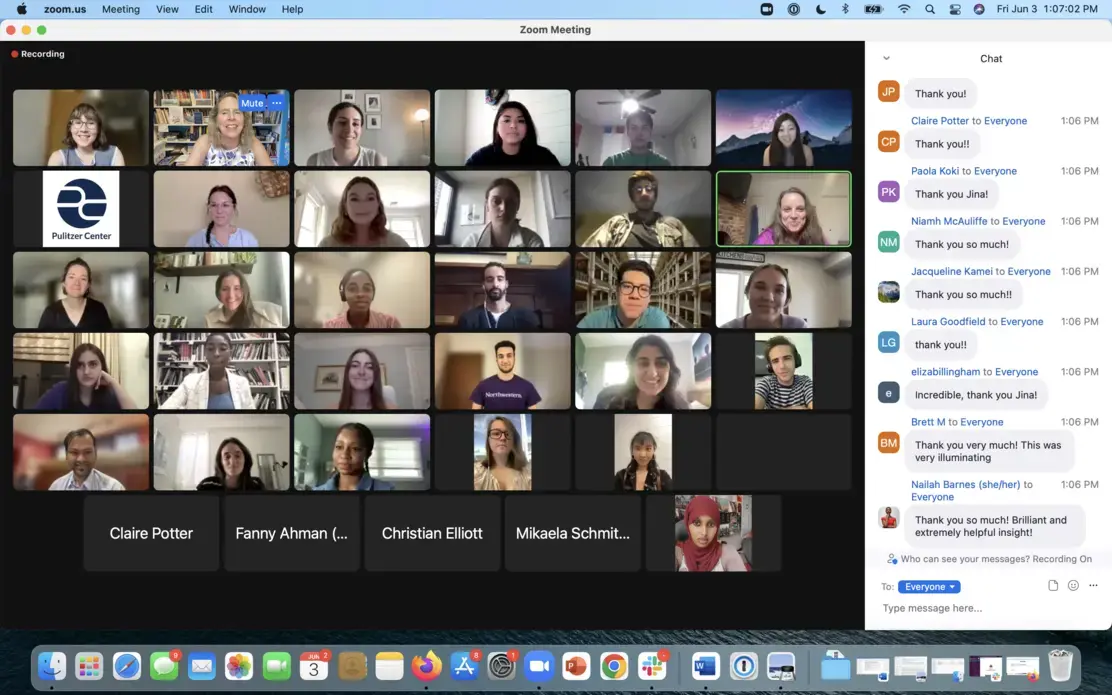 Screen Shot 2022-06-03 at 1.07.02 PM.png Zoom session with Reporting Fellows on June 3, 2022