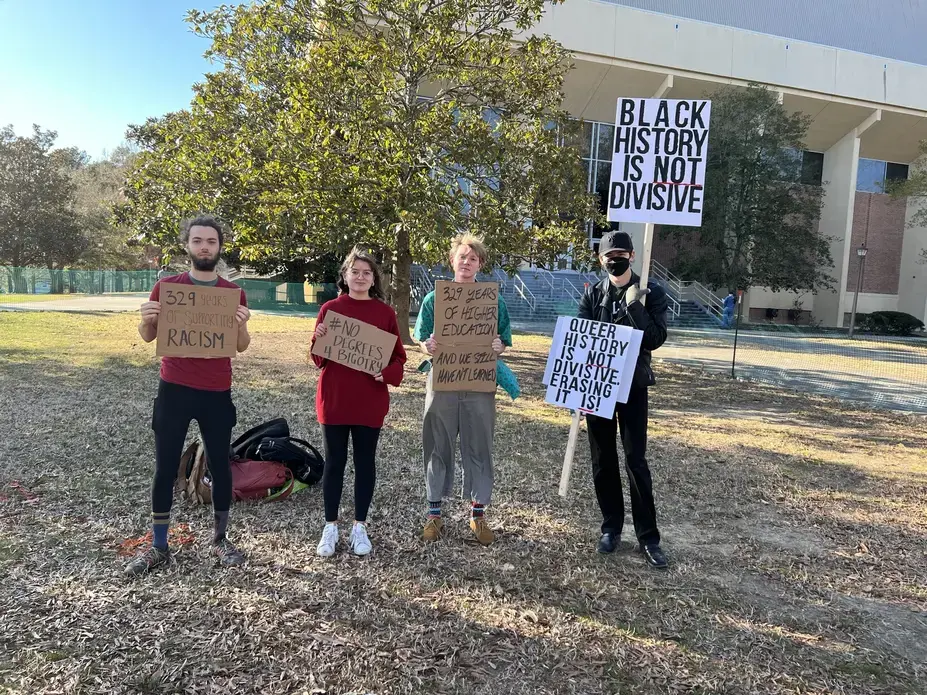 Student demonstrators Student demonstrators