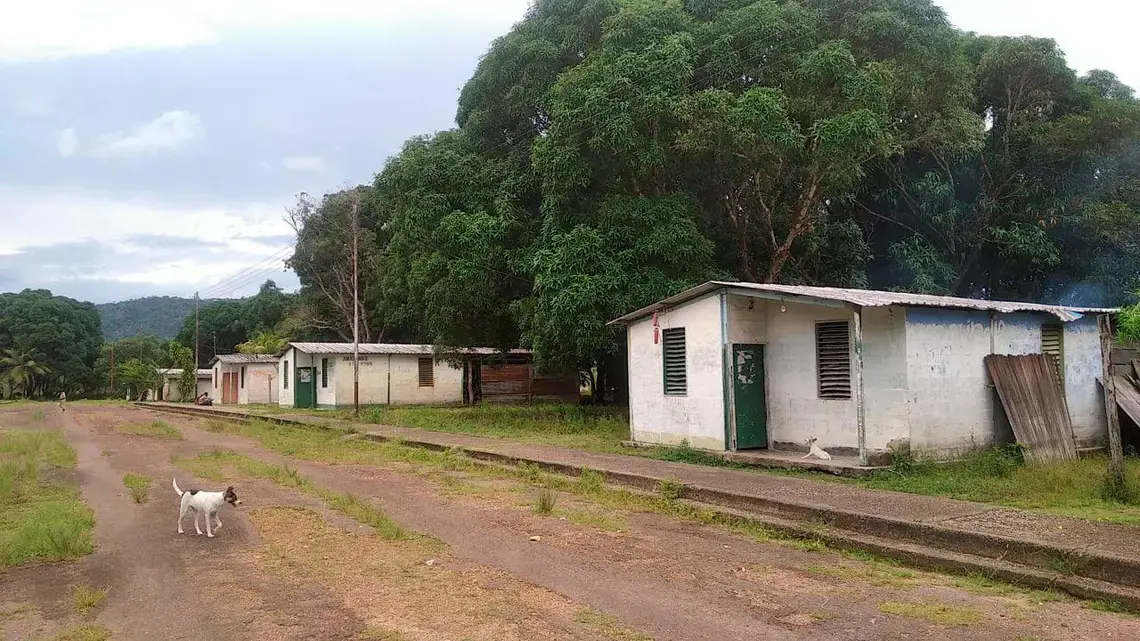 A rural Venezuelan town in evening light