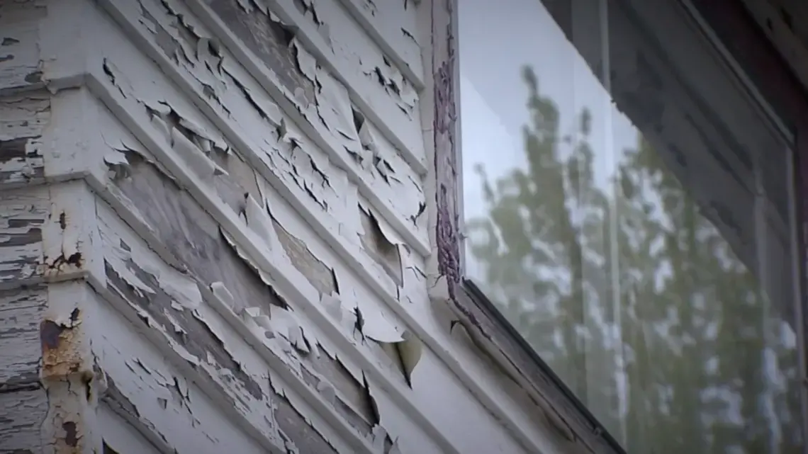Chipped paint of a Cleveland home