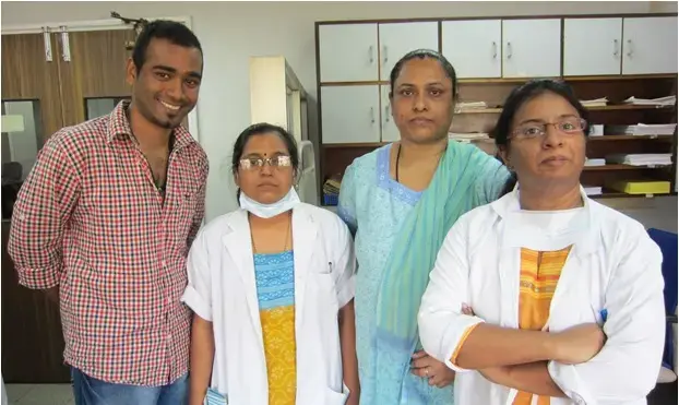A medical team at Tata Memorial Hospital in Mumbai, India. Image by Joanne Siberner. India, 2012. Media file: A medical team at Tata Memorial Hospital in Mumbai, India. Image by Joanne Siberner. India, 2012..jpg