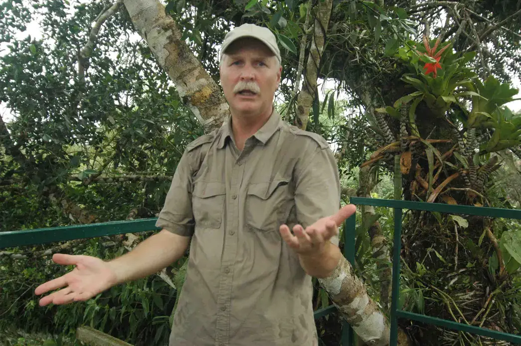 Kelly Swing, director of the Tiputini Biodiversity Station in the Yasuni National Park of Ecuador. He says “if we can’t justify saving a place that has more species per square kilometer than any other place on the planet, what are we going to decide to keep?” Media file: DSC_0370.jpg