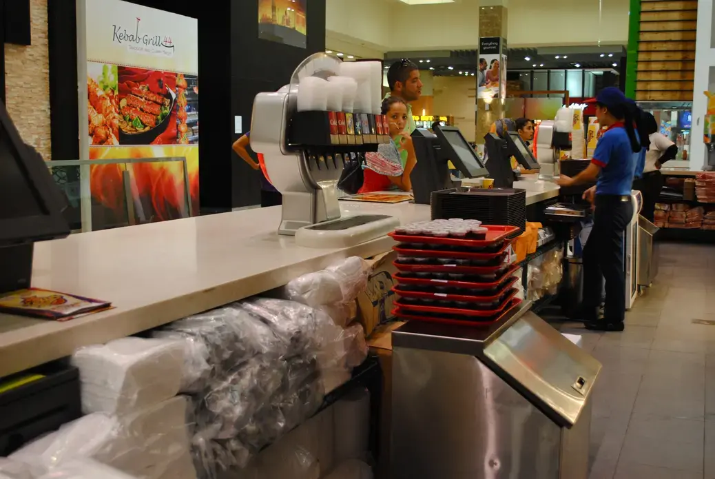 American fast food chains, including McDonalds, KFC and Subway, are especially popular within the UAE and have experienced rapid growth. Image by Andrew Faust. Dubai, 2012. Media file: DSC_0831.JPG