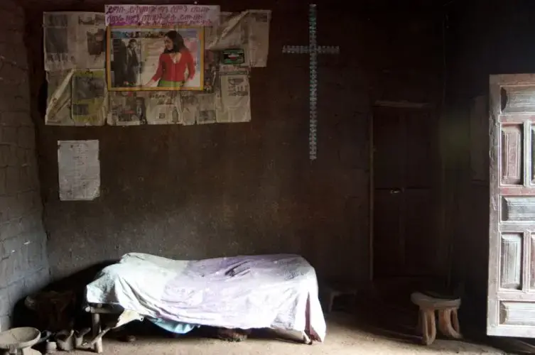 Inside the home of the birth family, not pictured to protect their privacy. Image by Michael Tsegaye. Ethiopia, 2011. Media file: Ethiopia.jpg