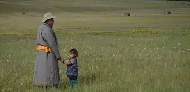 Herelchuluun and a grand daughter. Image by Dan Grossman. Mongolia, Media file: Herelchuluun-and-a-grand-daughter620.jpg