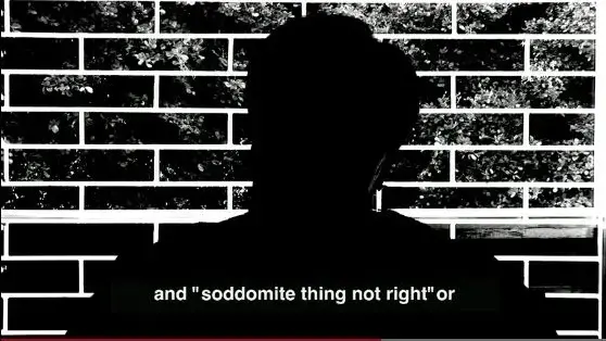 A screenshot from the film, "The Abominable Crime." Jamaica, 2013. A screenshot from the film, "The Abominable Crime." Jamaica, 2013.