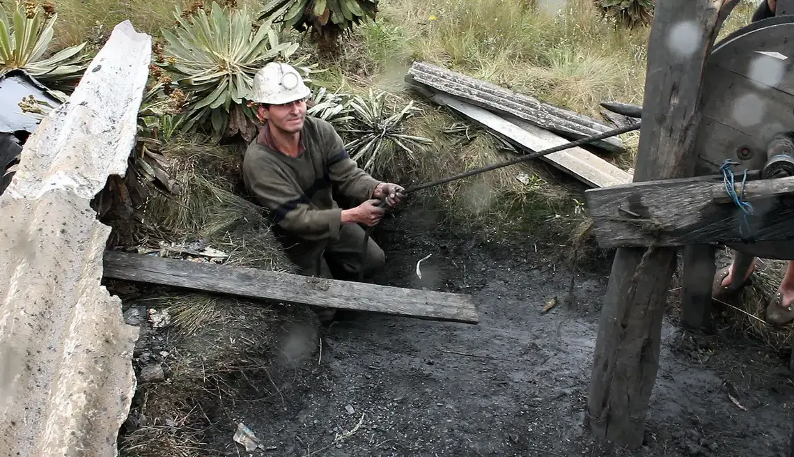 A miner in Colombia. Image by Anna-Katarina Gravgaard, 2010.