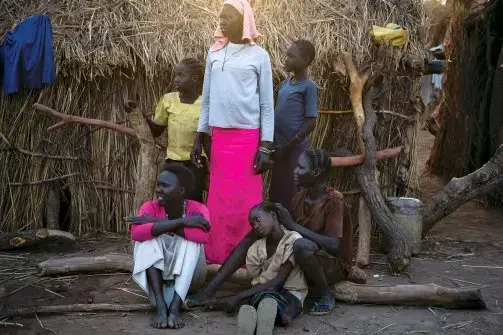 The Nubans are dark-skinned and most are Muslim, though Christianity and animism are also common. Image by Trevor Snapp. South Sudan, 2012. Media file: Nubamountains.jpg