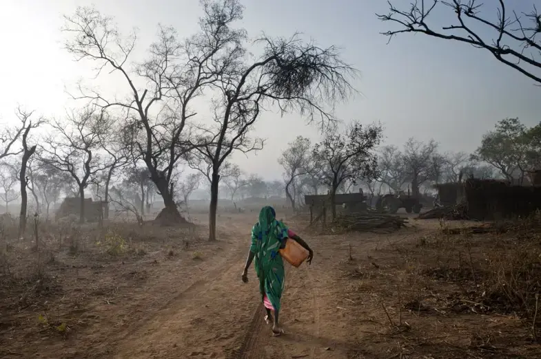 Yida refugee camp, a few kilometers from the border, Unity State, South Sudan. Image by Cédric Gerbehaye. South Sudan, 2012. Media file: Picture 1.png