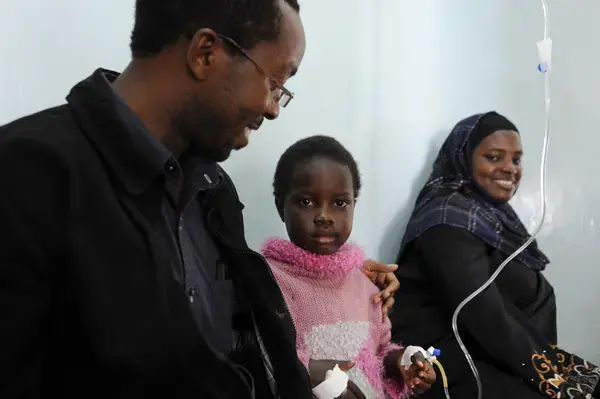 Swabura Namiiro, 4, was diagnosed with leukemia in August 2011 and is receiving treatment at the Uganda Cancer Institute. Image by Jaqueline Koch for Fred Hutchinson Cancer Research. Uganda, 2012. Media file: Swabura-Namiiro_image_861.jpg
