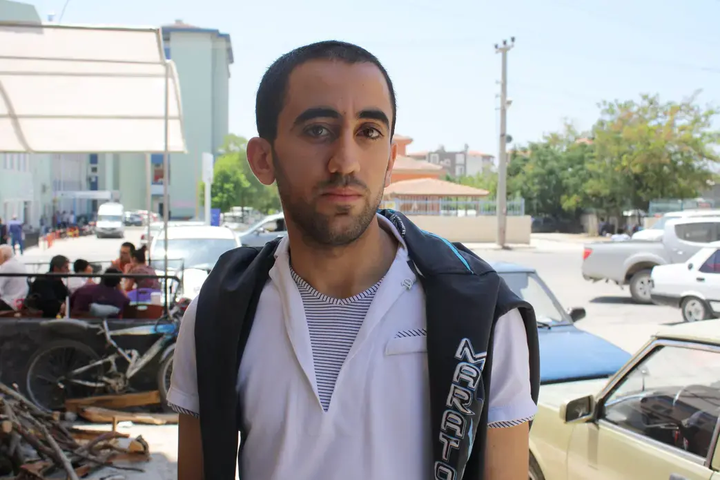 Ahmet Bettar, newly arrived from Syria, feels no urge to rush back into the crisis. Image by Stephen Franklin. Turkey, 2012. Media file: ahmetbettar.jpg