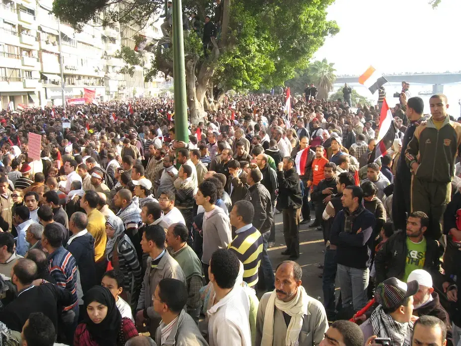 Protesters in Cairo. Image by Ellen Knickmeyer. Egypt, 2011.