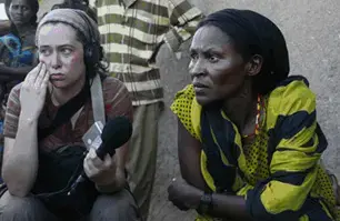 Water Walker, Fadi Jilo, with reporter Jessica Partnow. Media file: fadi.jpg