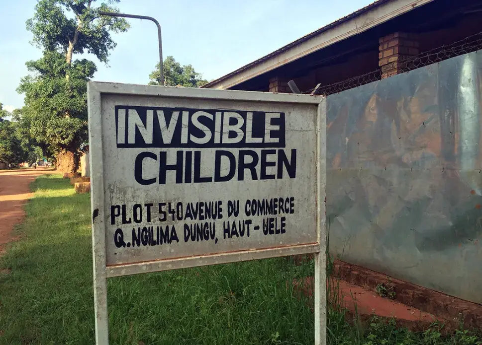 Invisible Children's Congolese headquarters sits in the center of Dungu, just steps from a United Nations peacekeeping outpost. The LRA attacked Dungu in 2008, killing three Congolese soldiers and abducting at least more than 50 children, according to Human Rights Watch. Image by David Gauvey Herbert. Congo, 2017.