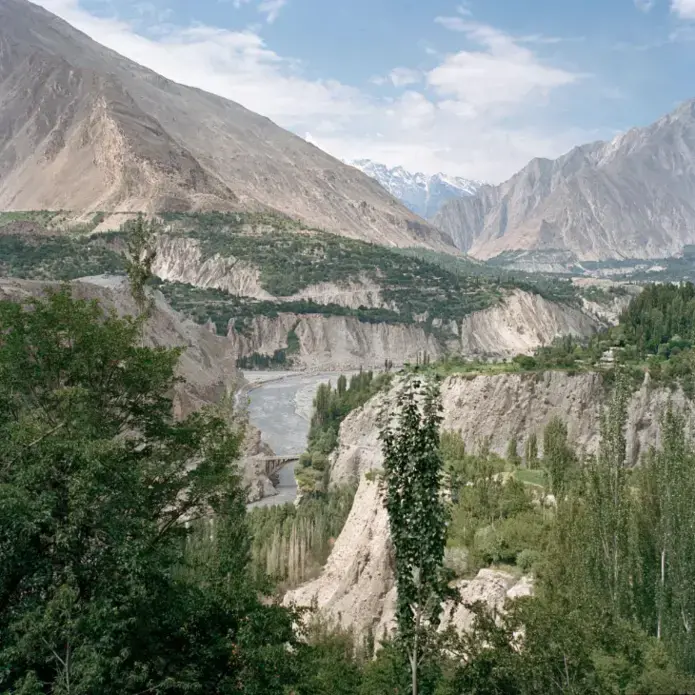 The Hunza valley borders China’s Xinjiang region and the Wakhan corridor of Afghanistan. The Ismaili Muslims who live there embrace education rates for girls and religious tolerance. Image by Sara Hylton/National Geographic. Pakistan, 2019.