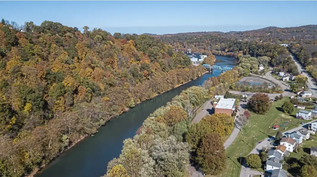 The Kiskiminetas River. Image by Andrew Rush. United States, 2019. The Kiskiminetas River. Image by Andrew Rush. United States, 2019.