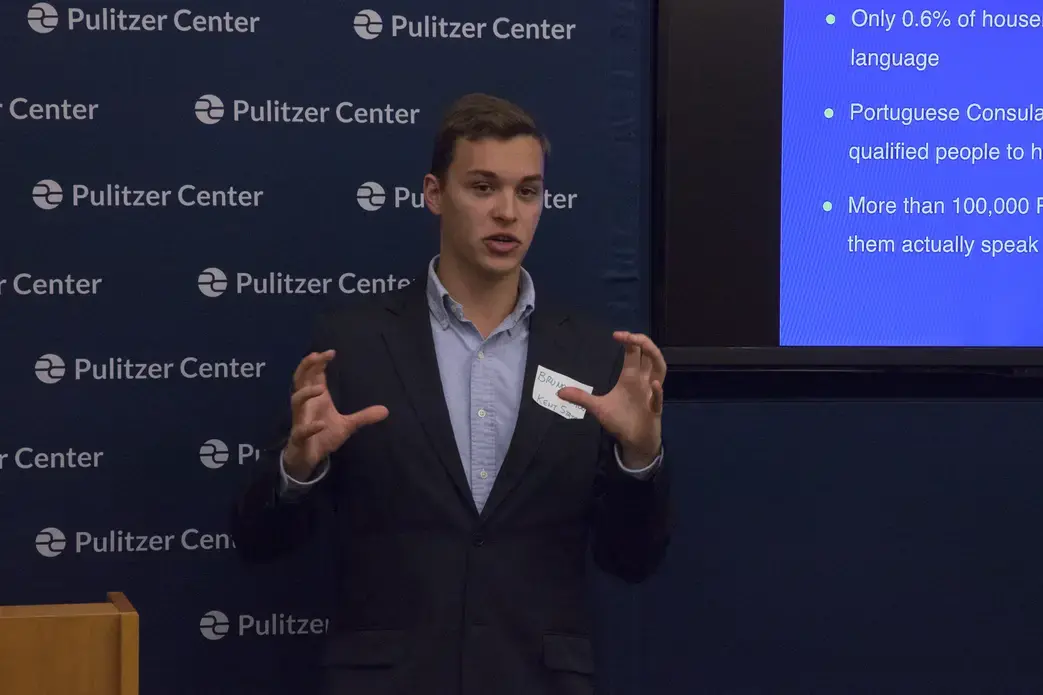 Bruno Beidacki from Kent State University reported on 'Macau: Portuguese Culture in Retreat.' Image by Jin Ding. Washington, DC, 2017.