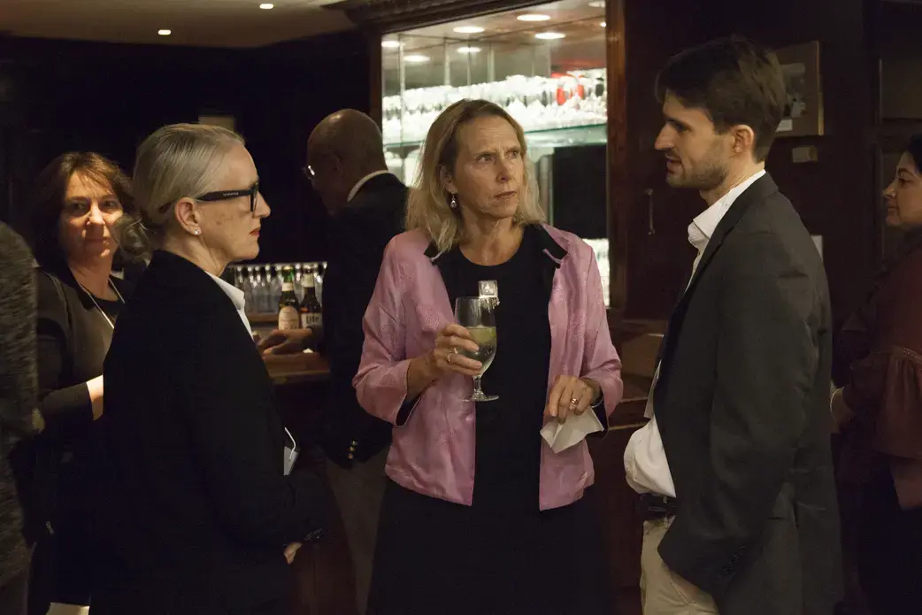 (left to right) Isolde Motley, contributing editor Kem Sawyer, and University of Pennsylvania student fellow Gareth Smail. Image by Jin Ding. Washington, DC 2017.