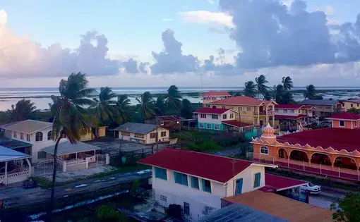 A view from a hotel in Anna Regina, Guyana. Image by Madeline Bishop. Guyana, 2017.