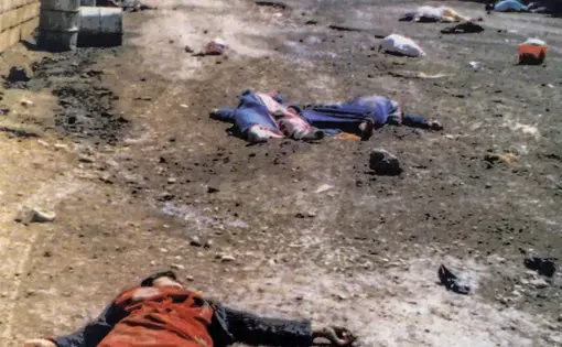 Halabja, 17 March 1988: Iraq attacked its own citizens with nerve agents. During its war with Iran, enemy soldiers and civilians were frequent targets. Image by Saeed Sadeghi/Courtesy Abbas Foroutan.
