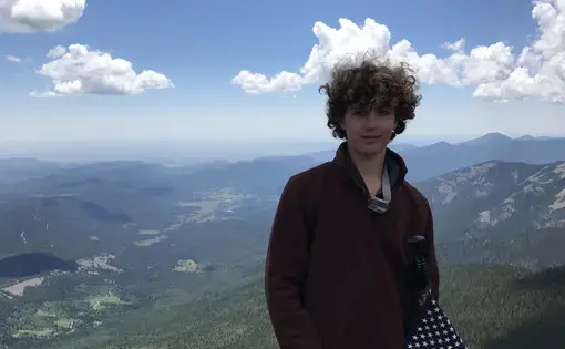 Christopher Sherman at the Philmont Scout Ranch in 2017.
