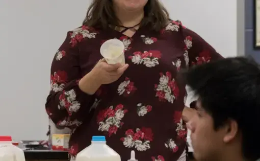 Inside her Cashton classroom, Kori Blank deals with economic insecurity and changes sweeping through Wisconsin's dairy industry. Image by Mark Hoffman/ Milwaukee Journal Sentinel. United States, 2020.