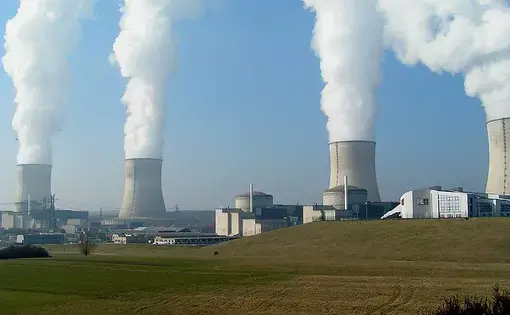 Nuclear power plant in Cattenom, France. Image by Stefan Kühn courtesy of Wikimedia Commons. France, 2005.