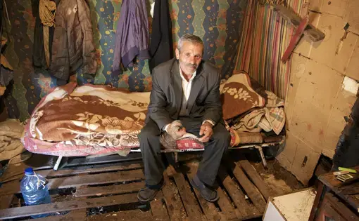 Mato Gjini is a former marijuana grower from Lazarat. Image by Nate Tabak. Albania, 2016.