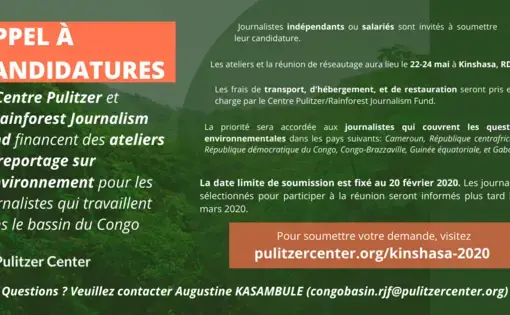 Congo basin convening description - rainforest journalism fund