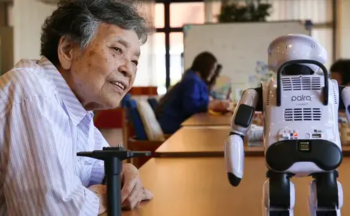 In Japan, where 27.3% of citizens are 65 and older, necessity might be just the mother of invention when it comes to approaches to elder care. This special report looks at how Japan is marrying its demographic shifts with its love of technology to find a way forward. Image by Shiho Fukada. Japan, 2017.
