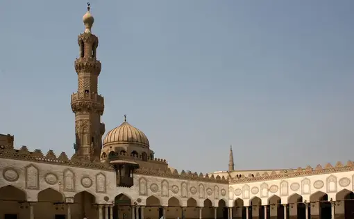 Al Azhar Mosque in Cairo, Egypt. Image courtesy of Wikimedia Commons/Creative Commons/Diego Delso. Egypt, 2011.