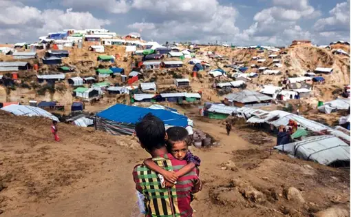 Four-year-old refugee Sami Alter suffers from acute malnutrition. Bangladesh, one of the poorest countries in the world, is struggling to handle a public-health “time bomb.” Image by Patrick Brown/Panos Pictures/UNICEF. Bangladesh, 2017.