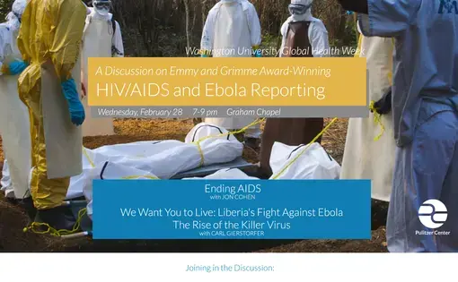 Flyer for Washington University in St. Louis' Global Health Week.