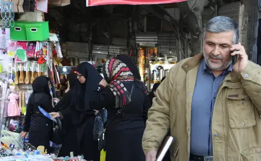 Random interviews in Tehran's Grand Bazaar found Trump wasn't very popular. Image by Reese Erlich. Iran, 2018.