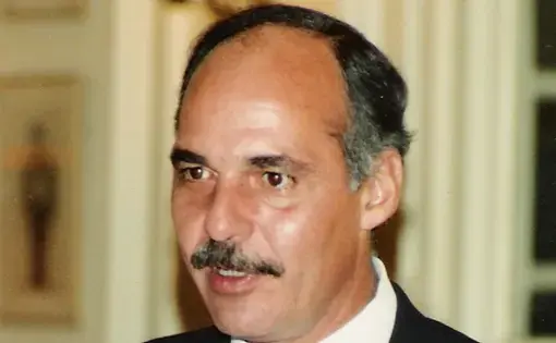 Photo of President Cristiani taken in London in Sept 1989. Image uploaded by Chelsea Troy, (CC).