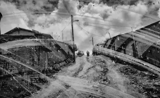 A street in Moyotepec, Guerrero. Over a quarter of Guerrero’s population has migrated to the United States. Image by Matt Black. Mexico, 2014. Media file: monster_final08-1200.jpg