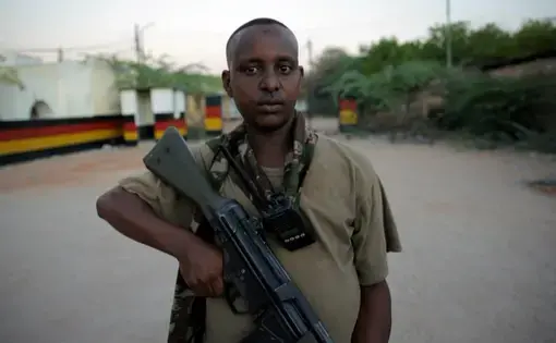 Still frame from the broadcast for PBS NewsHour. Kenya, 2015. Media file: fannin.jpg