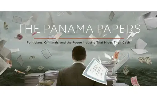 A screenshot from "Panama Papers: An Introduction," produced by Carrie Ching with support from the Pulitzer Center.  Image by Carrie Ching. United States, 2016.