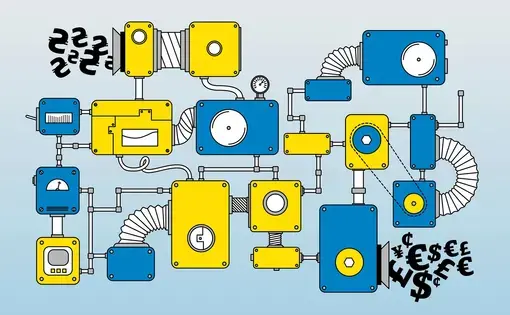 The Money Machine. Image courtesy of The Guardian. 2017.