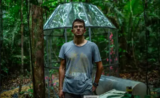 Increased CO2 in the air could save the Amazon rainforest from destruction. Or it may do little to keep the Amazon safe. Biologist David Lapola hopes to find out. Image by Dado Galdieri. Brazil, 2019.