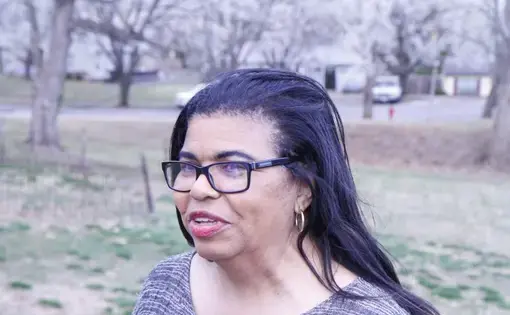 Edwina St. Rose is part of the team working to preserve an African American cemetery in Charlottesville, VA. Image by Arthur Jones. United States, 2017.