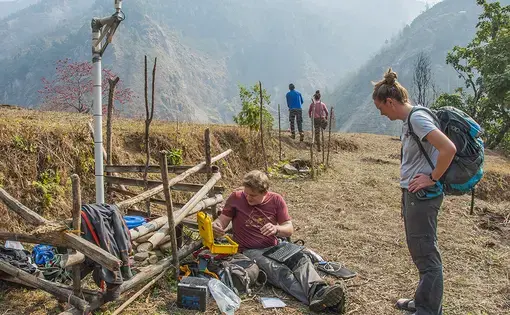 Eavesdropping on landslides